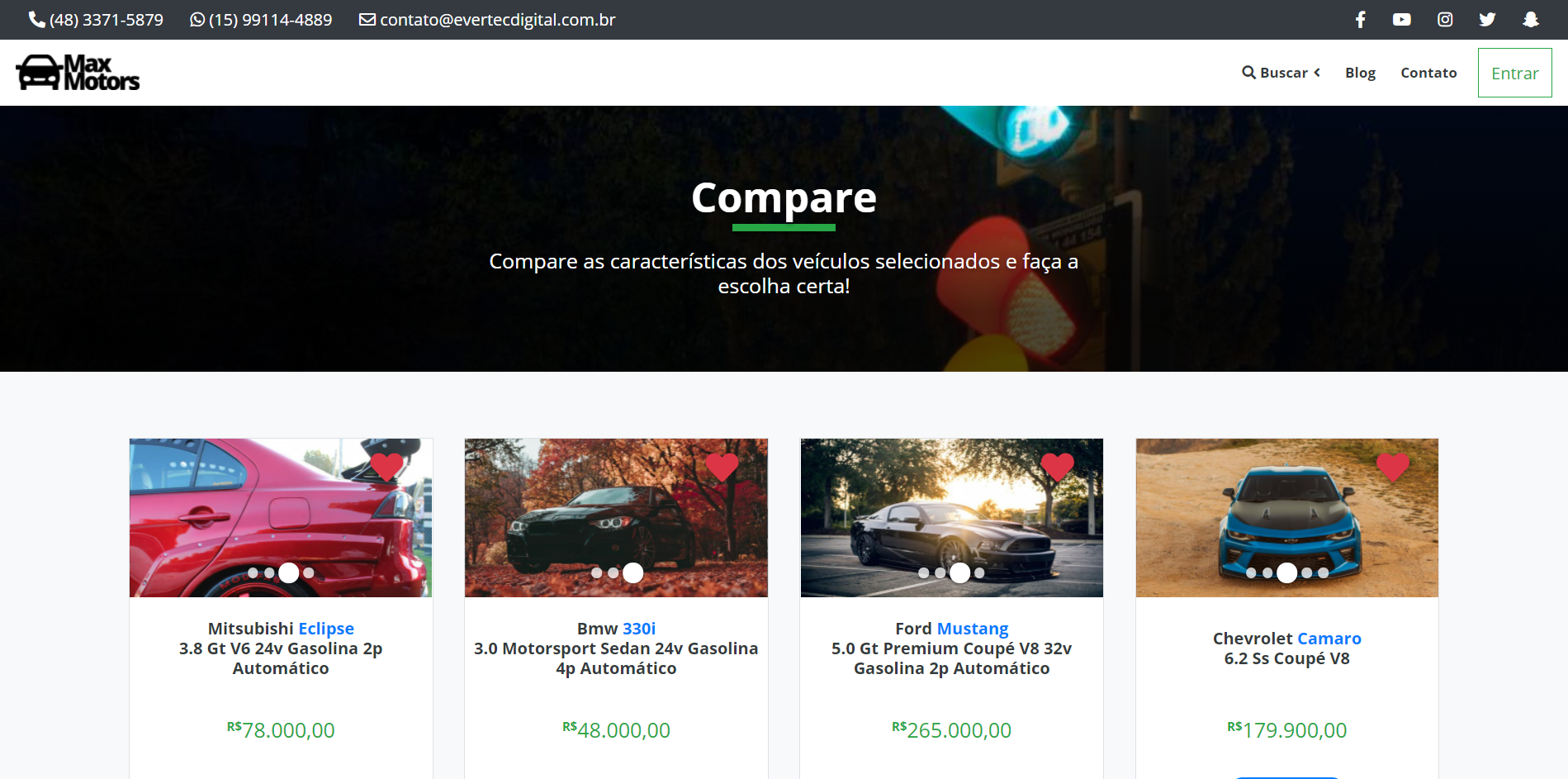 Compare Sidebar Limite