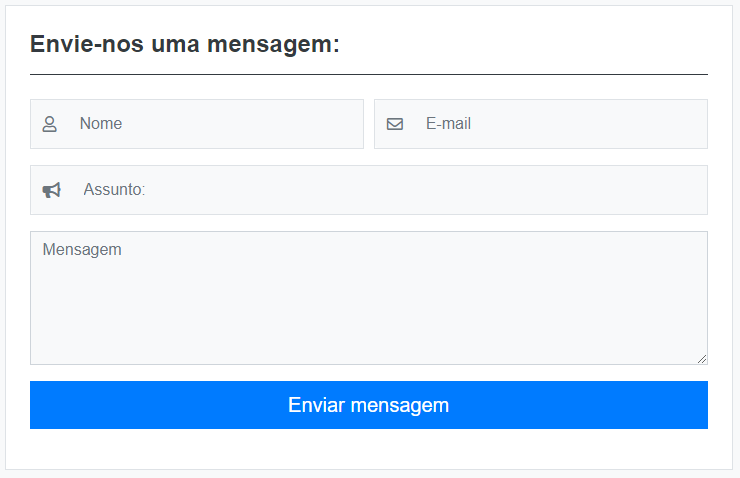 Página de Contato